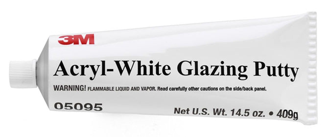 3M, 3M Acryl-White Glazing Putty - 14.5 Oz. Tube