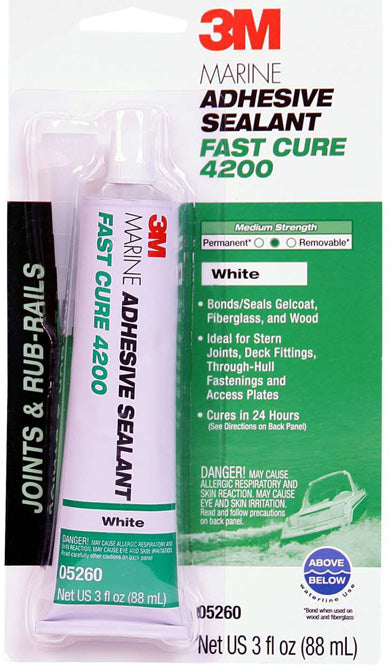 3M, 3M Fast Cure 4200 Sealant 3 oz. White