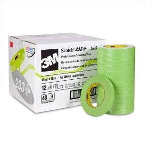 3M, 3M Green Masking 233+ Tape 3/4" x 55m   26334