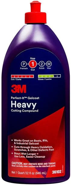 3M, 3M Perfect-It Heavy Gelcoat Cutting Compound Pint