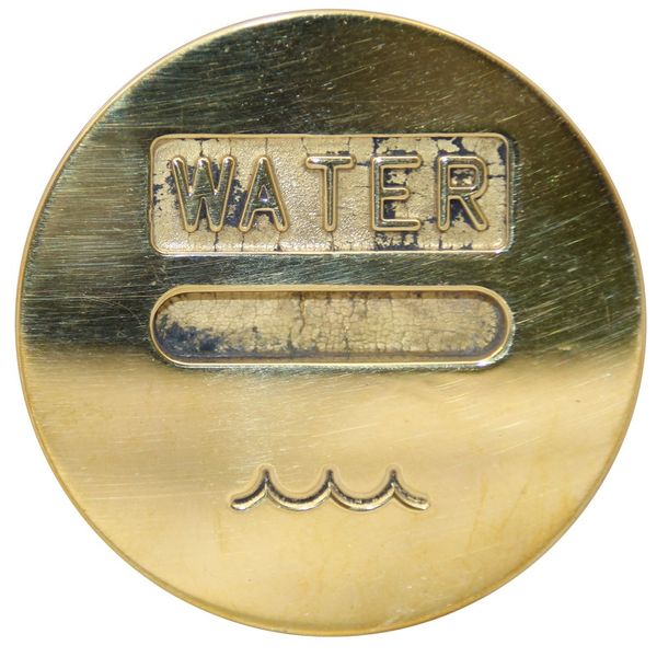 ChasNewensMarine, Cap to Suit 1 1/2" Ital Filler Water Brass - TAPPO.70B.L