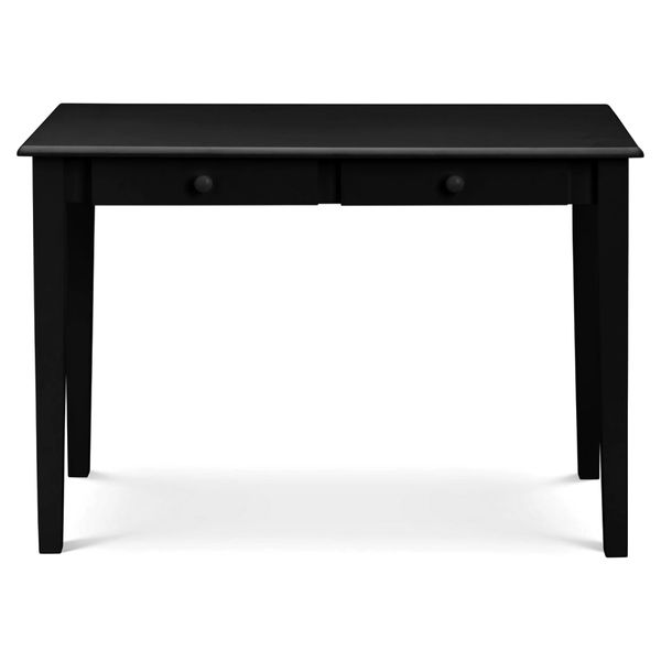 Julian Bowen, Carrington Black Desk with 2 Drawers