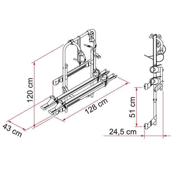 Fiamma, Carry-Bike 200DJ Ducato 2001-2006 - 02093A65A