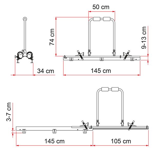 Fiamma, Carry-Bike Carage Slide Pro - 04822-05-