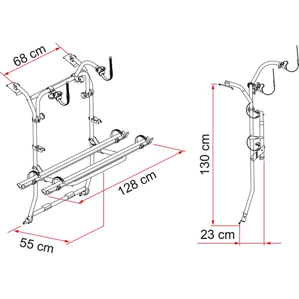 Fiamma, Carry-Bike VW Caddy (02094-24A) - 02094-24A