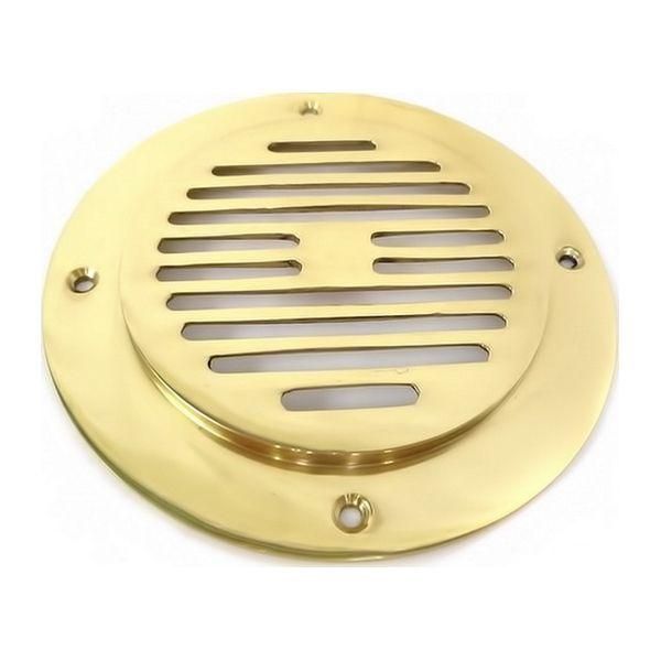 ChasNewensMarine, Cast Circular Vent Grill, Brass - AV-054/M