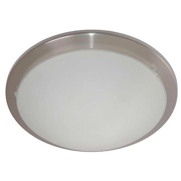 Bonus, Ceiling Light Matt Chrome 290mm Dia