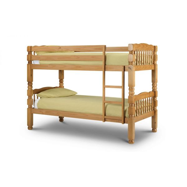 Julian Bowen, Chunky Bunk Bed Solid Pine Lacquered Finish