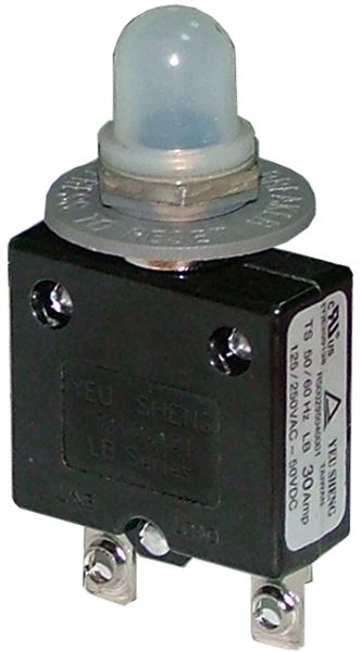 Quick, Circuit breaker 30 amp(manual reset with cap) - CB-001-30