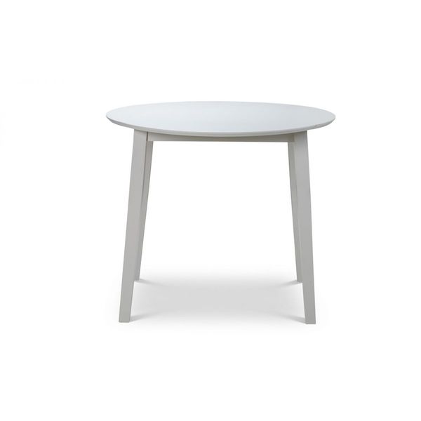 Julian Bowen, Coast Dining Table Round  Dropleaf 55-90cm Grey Finish