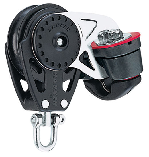 HARKEN INC., Harken Carbo Block, Swivel, Cam Cleat - 75mm