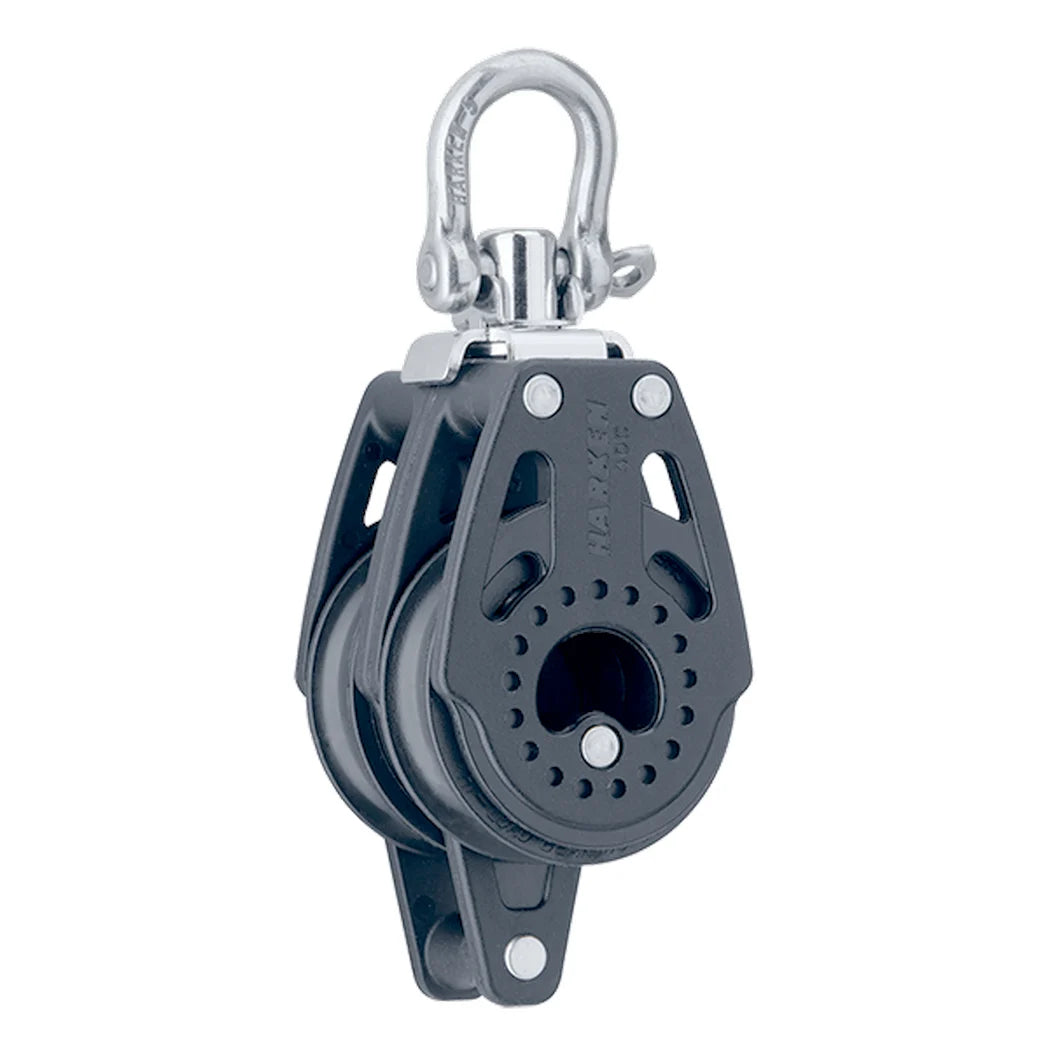 HARKEN INC., Harken Double Swivel Carbo Block w/Becket - 40mm