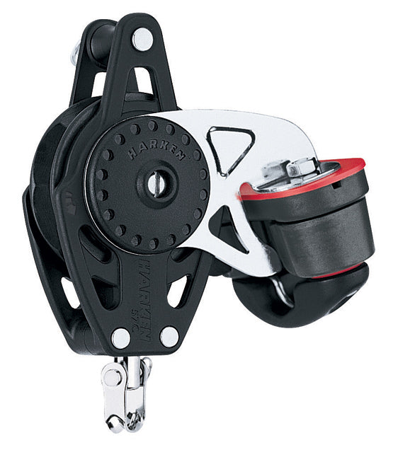 HARKEN INC., Harken Ratchamatic Swivel Carbo Block w/Cam Cleat, Becket - 57mm