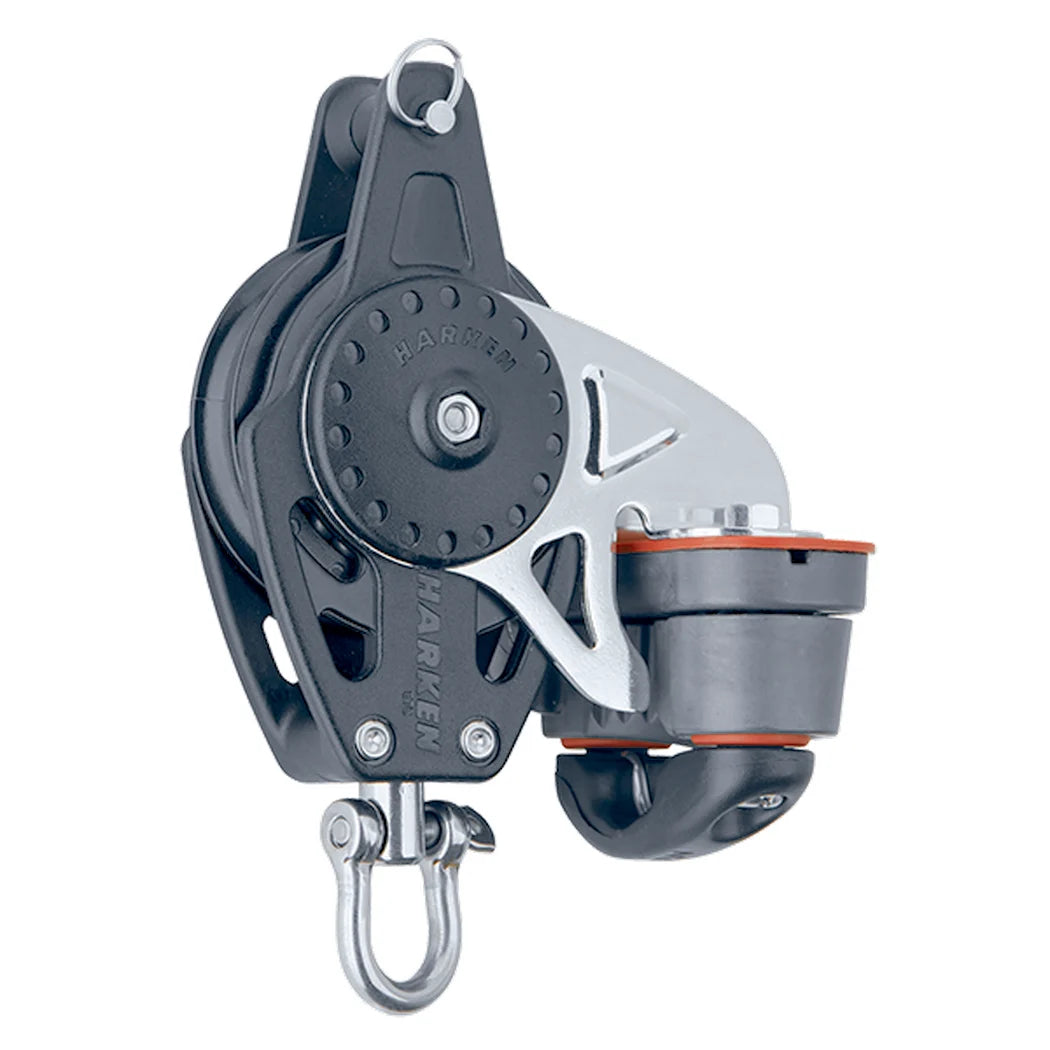 HARKEN INC., Harken Swivel Carbo Block w/Cam Cleat, Becket - 57mm