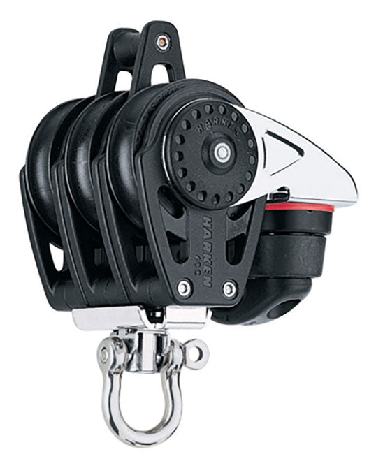 HARKEN INC., Harken Triple Carbo Block, Swivel, Becket, Cam Cleat - 40mm