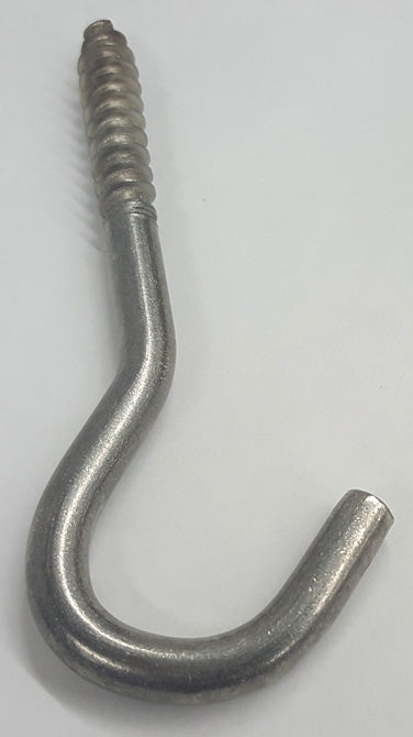 HINDLEY MFG, Hindley Stainless Steel Screw Hook - 5/16" x 4-1/2"