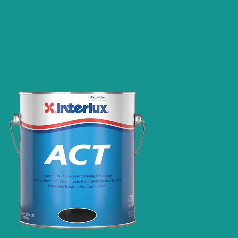 INTERLUX YACHT FINISHES, Interlux Act Antifouling Bottom Paint, Green - Gal.