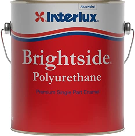 INTERLUX YACHT FINISHES, Interlux Brightside Polyurethane Topside Finish, Black - Half Pint