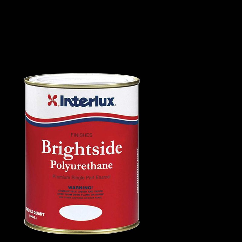 INTERLUX YACHT FINISHES, Interlux Brightside Polyurethane Topside Finish, Black - Qt.