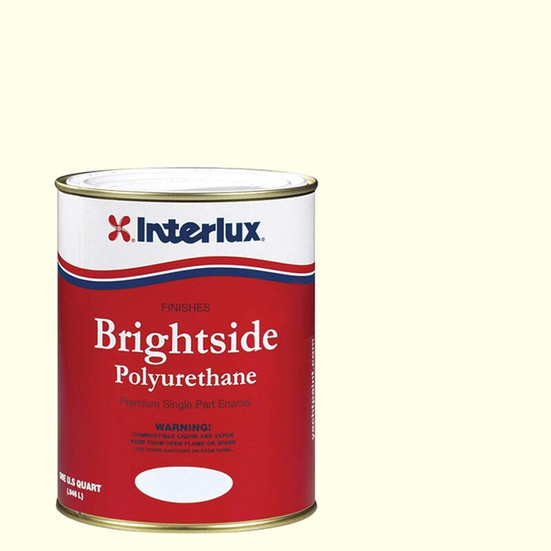 INTERLUX YACHT FINISHES, Interlux Brightside Polyurethane Topside Finish, Blue Glo White - Qt.