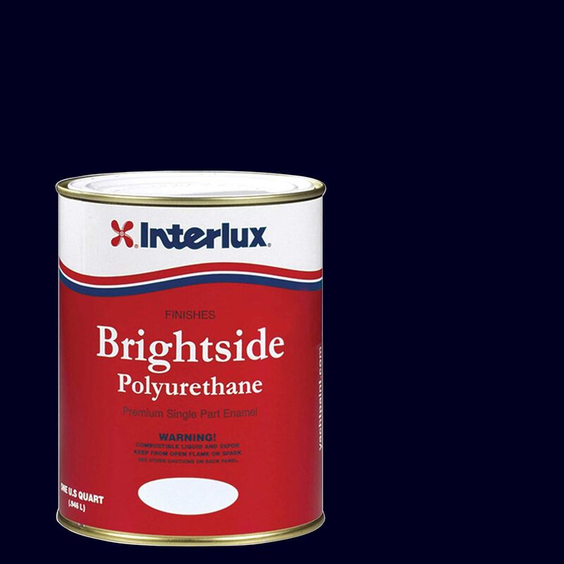 INTERLUX YACHT FINISHES, Interlux Brightside Polyurethane Topside Finish, Dark Blue - Qt.