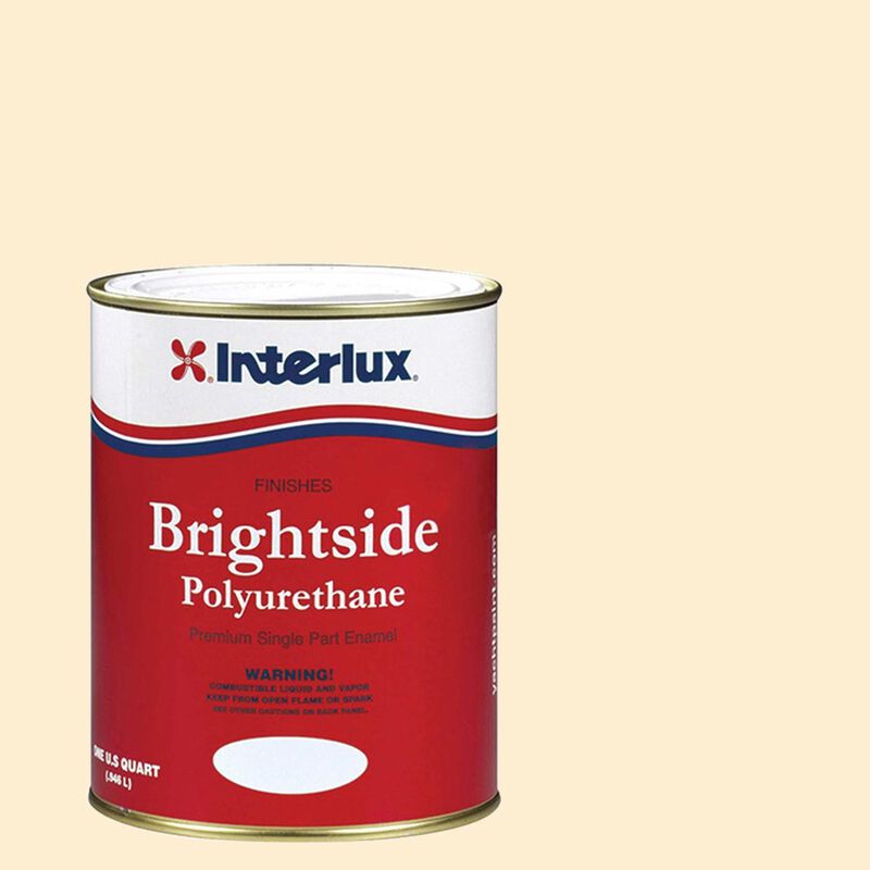 INTERLUX YACHT FINISHES, Interlux Brightside Polyurethane Topside Finish, Hatteras Off White - Qt.