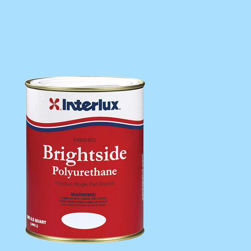 INTERLUX YACHT FINISHES, Interlux Brightside Polyurethane Topside Finish, Light Blue - Qt.