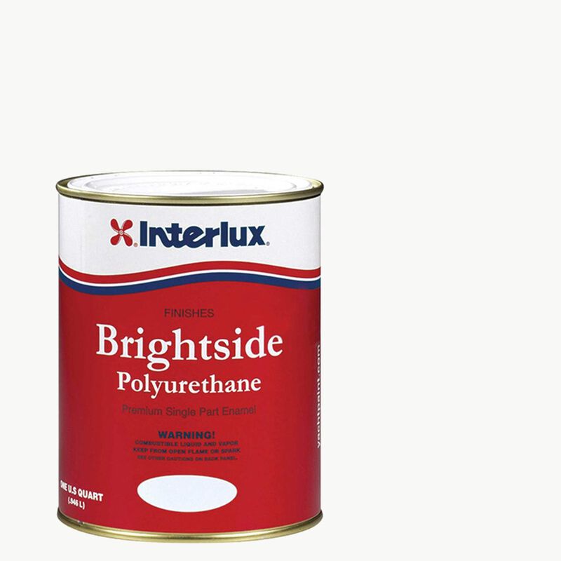 INTERLUX YACHT FINISHES, Interlux Brightside Polyurethane Topside Finish, Matterhorn White - Qt.