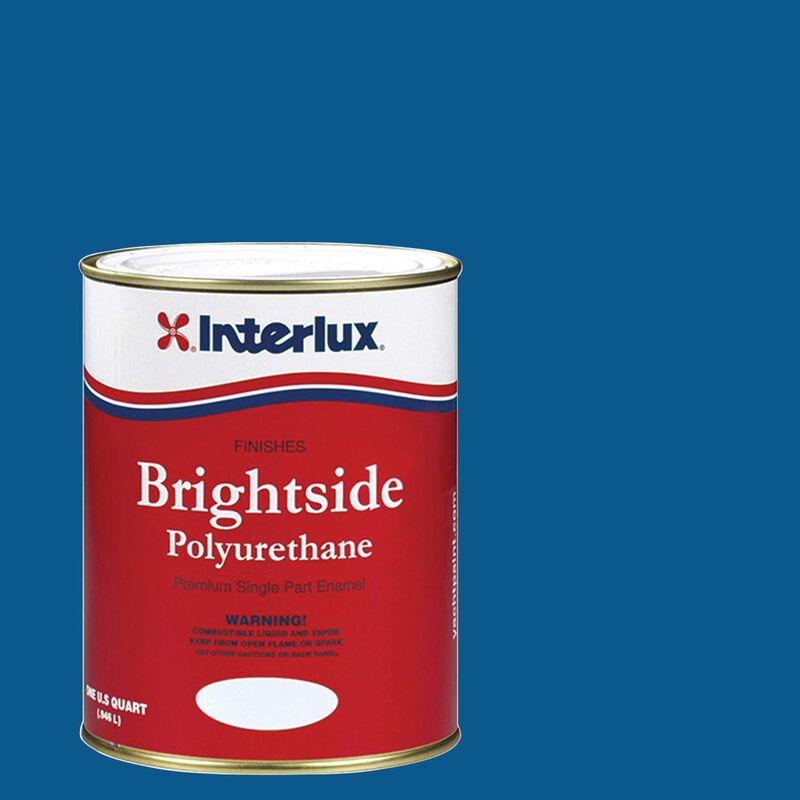 INTERLUX YACHT FINISHES, Interlux Brightside Polyurethane Topside Finish, Ocean Blue - Qt.