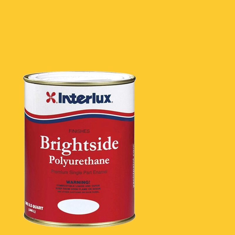 INTERLUX YACHT FINISHES, Interlux Brightside Polyurethane Topside Finish, Yellow - Qt.