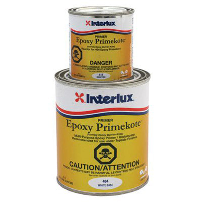 INTERLUX YACHT FINISHES, Interlux Epoxy Primekote Primer 404/414 Kit, White - Gallon