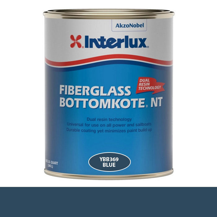 INTERLUX YACHT FINISHES, Interlux Fiberglass Bottomkote NT Antifouling Bottom Paint, Blue - Qt.