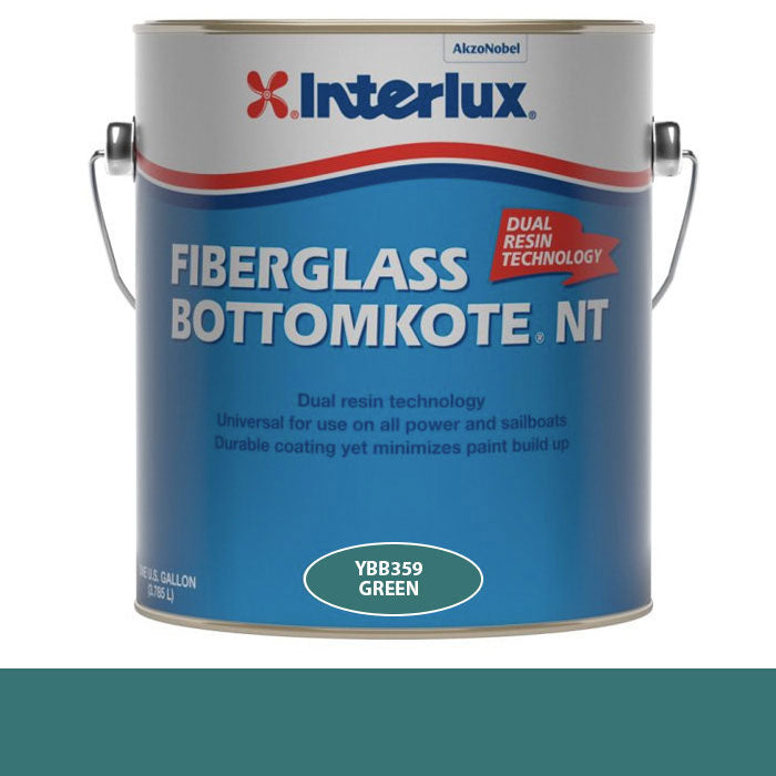 INTERLUX YACHT FINISHES, Interlux Fiberglass Bottomkote NT Antifouling Bottom Paint, Green - Gal.