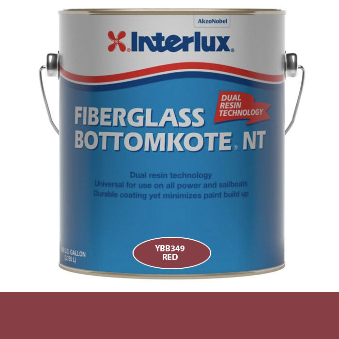 INTERLUX YACHT FINISHES, Interlux Fiberglass Bottomkote NT Antifouling Bottom Paint, Red - Gal.