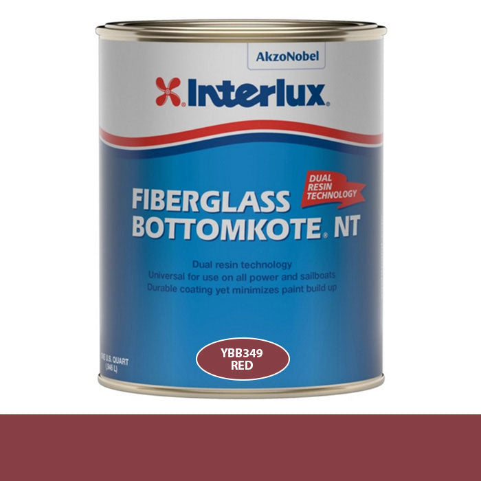 INTERLUX YACHT FINISHES, Interlux Fiberglass Bottomkote NT Antifouling Bottom Paint, Red - Qt.