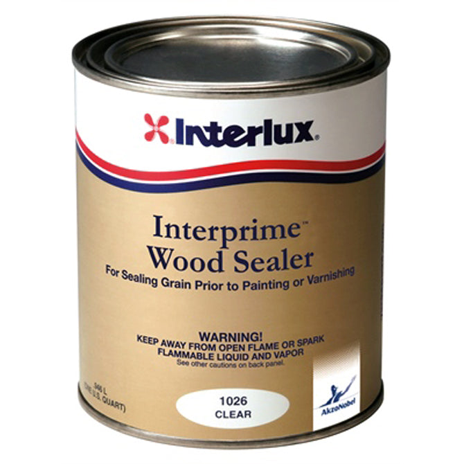 INTERLUX YACHT FINISHES, Interlux Inter-Prime Clear Wood Sealer - Quart