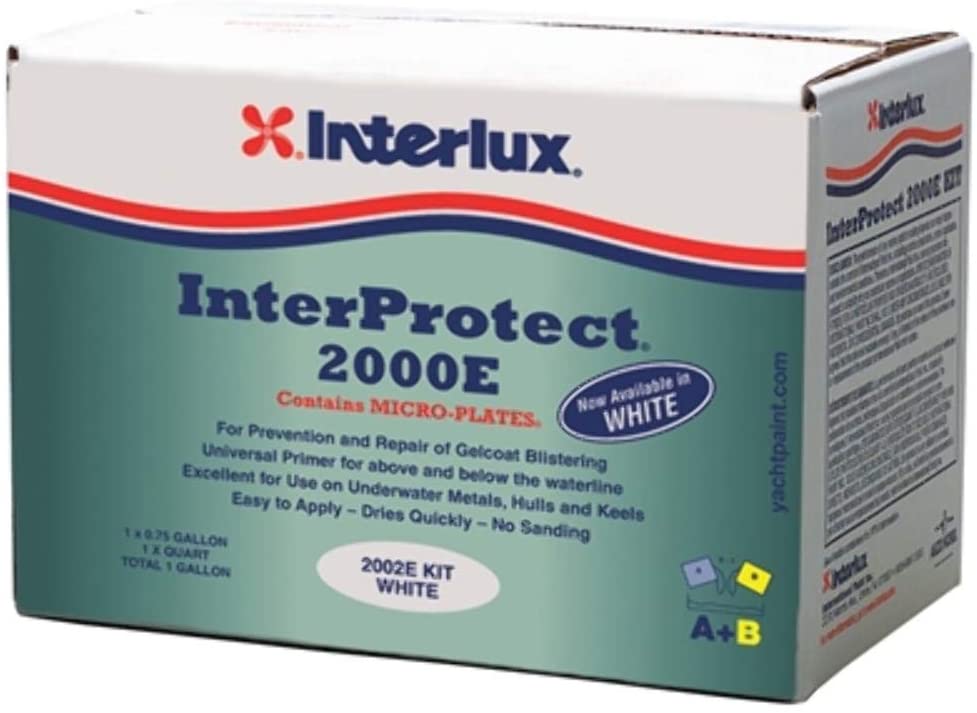 INTERLUX YACHT FINISHES, Interlux Interprotect® 2000E Kit Coating, White - Gal.