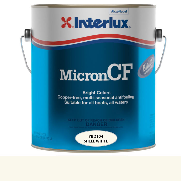 INTERLUX YACHT FINISHES, Interlux Micron CF Antifouling Paint, White - Gal.