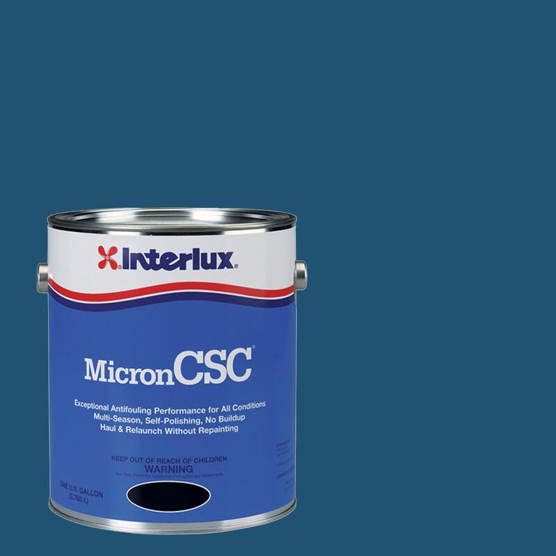 INTERLUX YACHT FINISHES, Interlux Micron CSC Antifouling Paint, Blue - Gal.