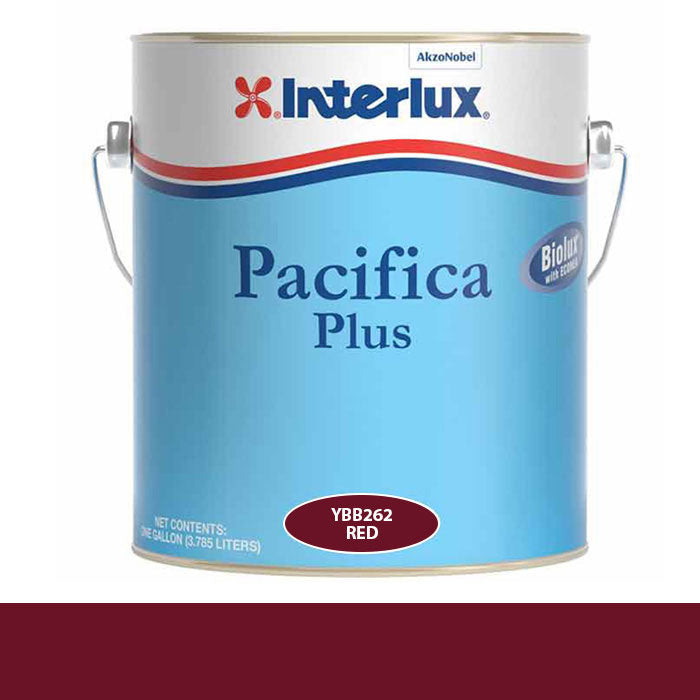 INTERLUX YACHT FINISHES, Interlux Pacifica Plus Antifouling Bottom Paint, Red - Gal.