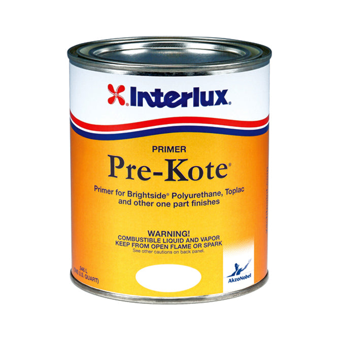 INTERLUX YACHT FINISHES, Interlux Pre-Kote Primer, White - Gallon