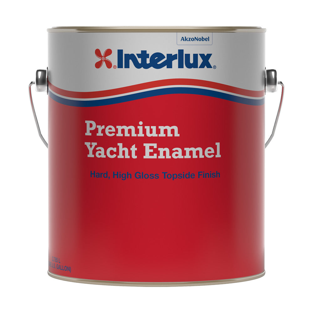 INTERLUX YACHT FINISHES, Interlux Premium Yacht Enamel Topside Finish, Semi Gloss White - Gal.