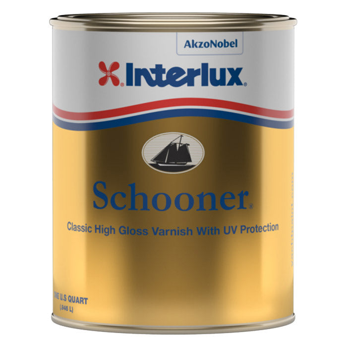 INTERLUX YACHT FINISHES, Interlux Schooner High Gloss Varnish - Qt.