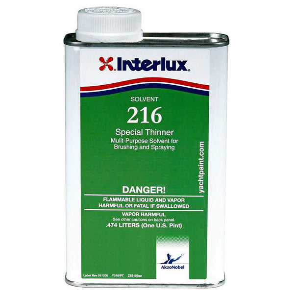 INTERLUX YACHT FINISHES, Interlux Solvent 216 Special Thinner - Pint