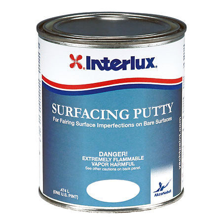 INTERLUX YACHT FINISHES, Interlux Surfacing Putty, White - Pint