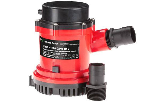 JOHNSON PUMPS OF AMERICA, Johnson L2400 Bilge Pump Heavy Duty 12V Submersible Bilge Pumps