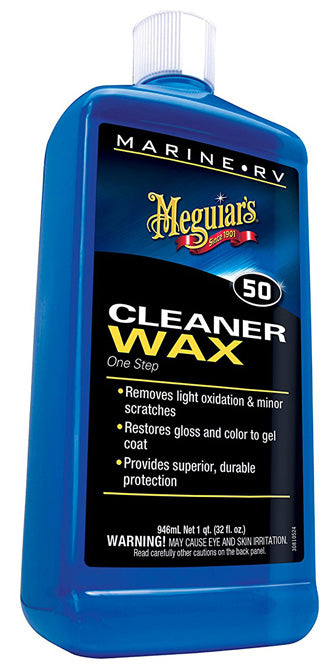 MEGUIAR'S, INC., Meguiar One Step Cleaner Wax #50 - Qt.