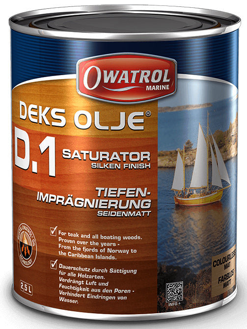 OWATROL COATINGS USA, Owatrol Deks Olje D1 Matte Finish Saturating Hardwood Oil - Qt.