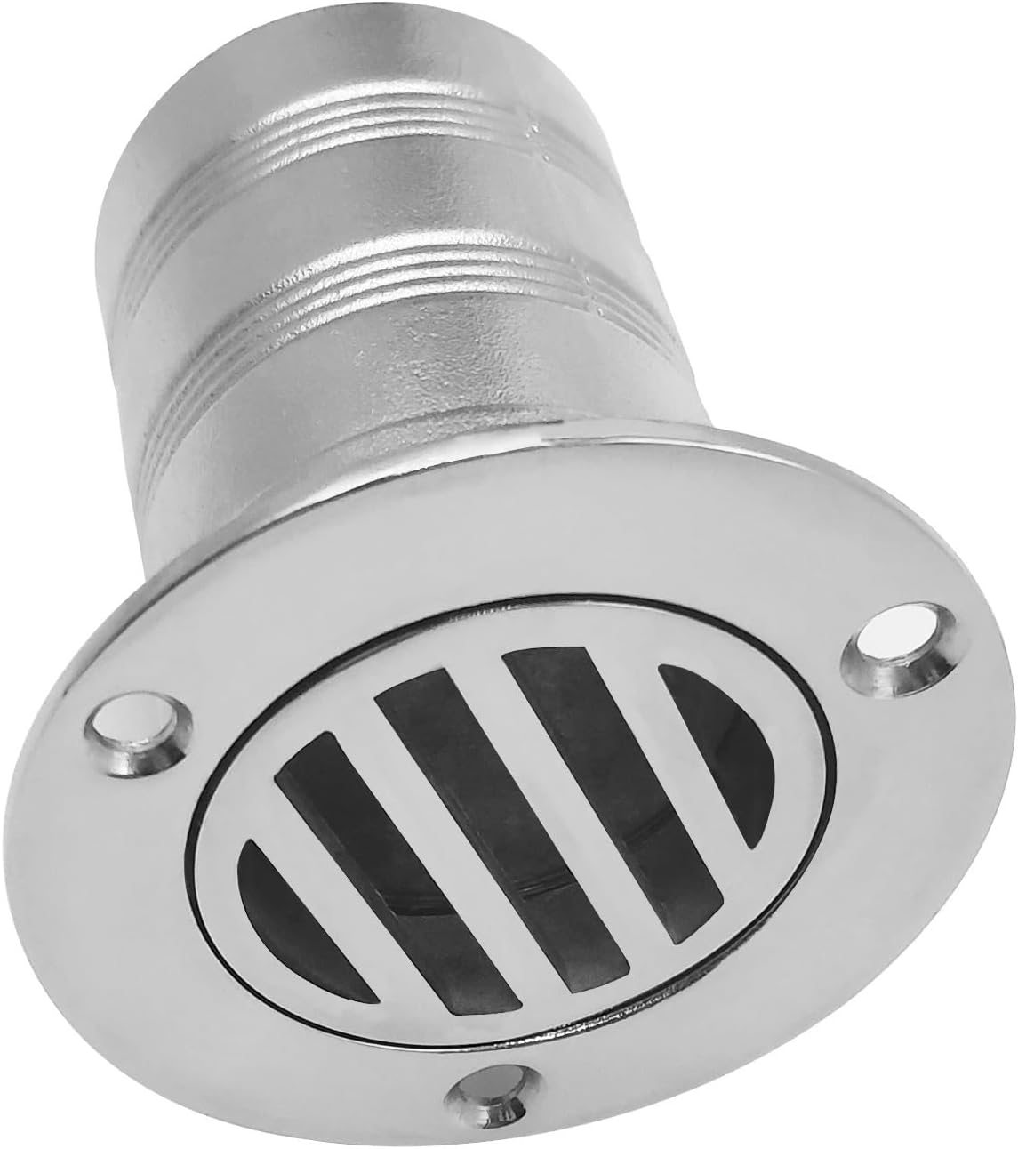 AIQIMA, BRAND, CATEGORY, DECK HARDWARE, 2 inch (50mm) Boat Deck Drain Marine 316 Stainless Steel Yacht Boat Floor Drain Scupper for 50MM Inner Diameter Pipes, Silver