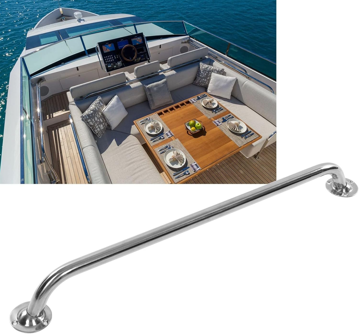 BRAND, CATEGORY, DECK HARDWARE, LEAPITURE, 600 Mm Marine Grab Handles Yacht Handrails Multifunctional Sturdy Grab Bars Marine Hardware Yacht Fittings for Boats Yachts Rv